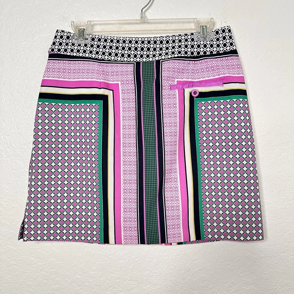EP Pro Golf Women's Golf Skirt Athletic Striking Geometric Stretch Pocket